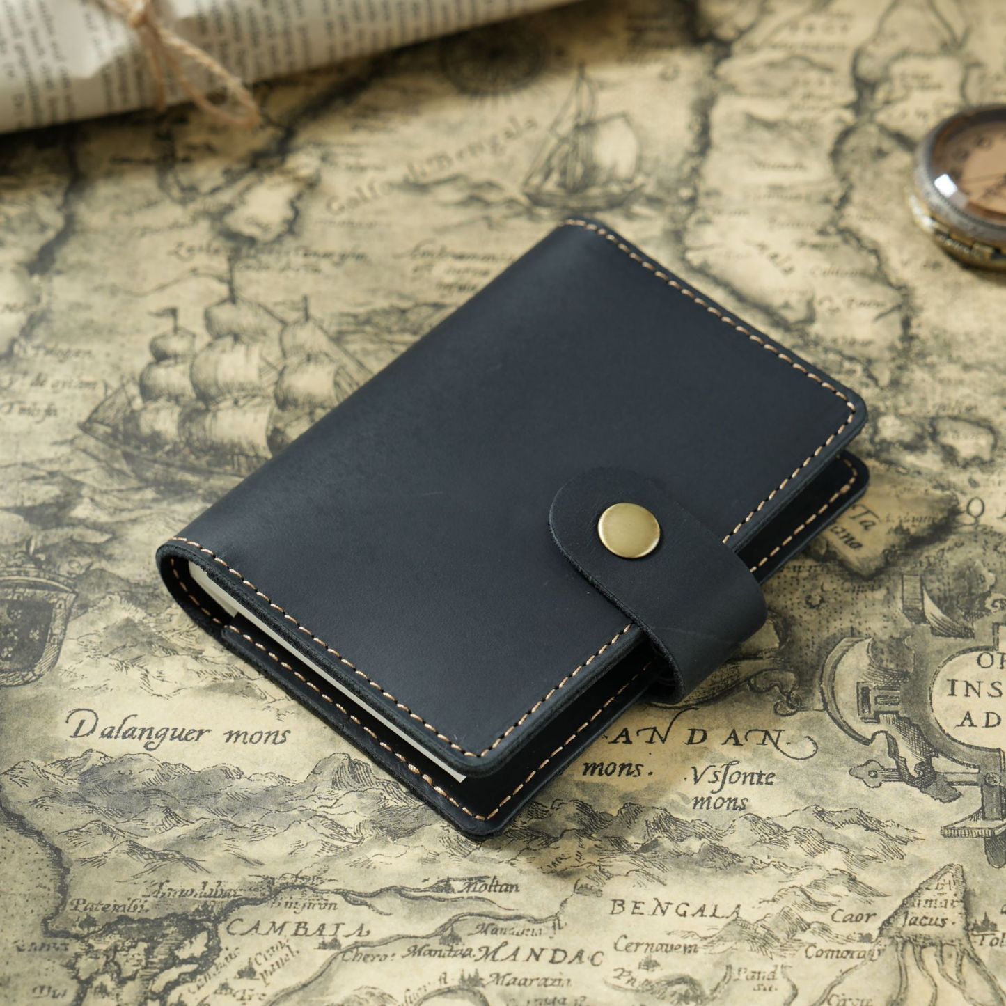 B7 ミニノート 革 カバー