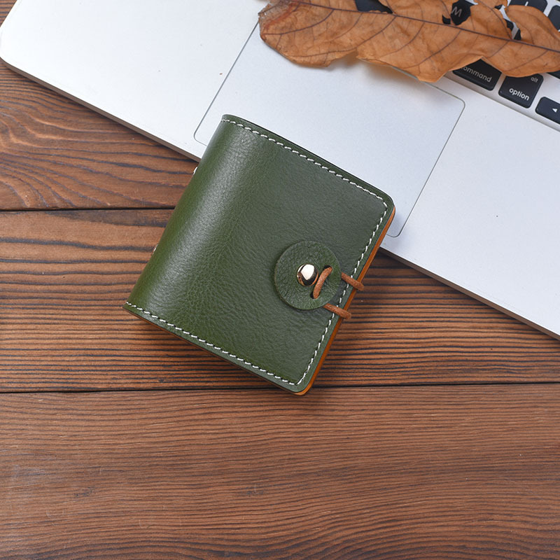 A9 3穴 バインダー メモ帳 植物鞣し革 カバー ノート ボタン閉め