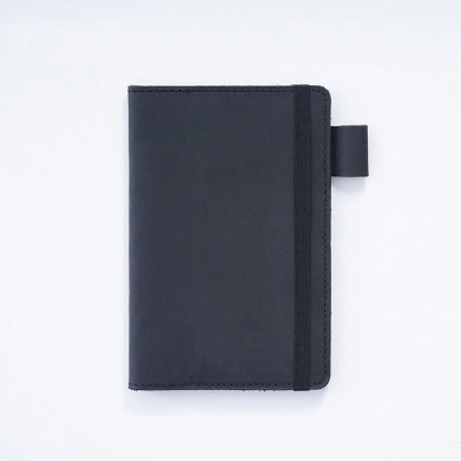 文庫本 革 ノート カバー ペンホルダー カードホルダー付き