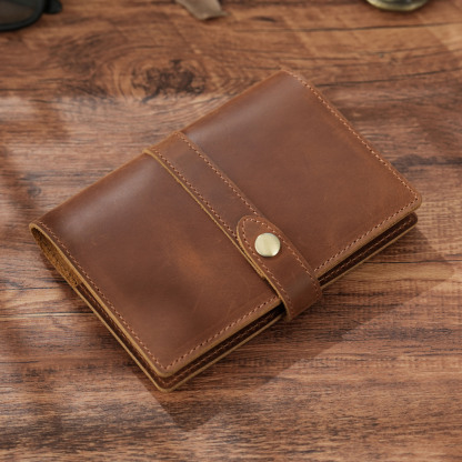 文庫本 革 ノート カバー ペンホルダー カードホルダー付き