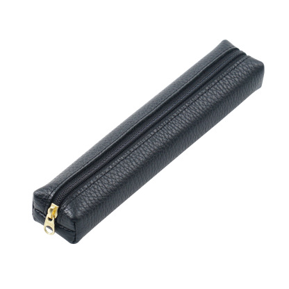 可愛い 超ミニ スリム 革 ペンケース ファスナー筆箱