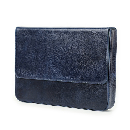 革 ペンケース 12本入れ 硬い筆箱 万年筆ケース