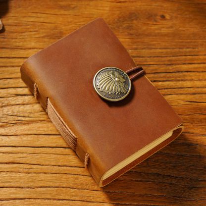 B7 革カバー ノート 厚い 手縫い システム手帳