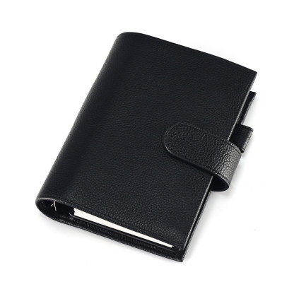 A6 Personal 財布式 6穴 バインダー 大容量収納 革カバー ノート