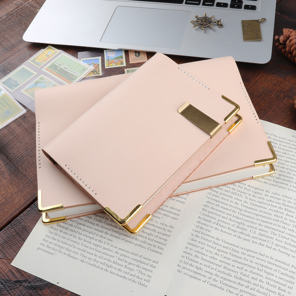 原色 A5 フリー 革 ノート カバー