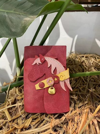 A7 6穴 バインダー 馬 革カバー ノート