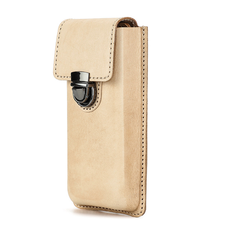 革 ペンケース 3本入れ 硬い筆箱 万年筆収納 スナップ閉め