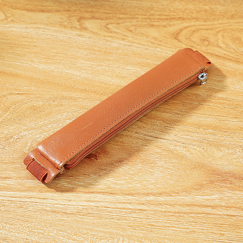 手帳用 ペンホルダー バンド付き 植物鞣し革 スリム ペンケース