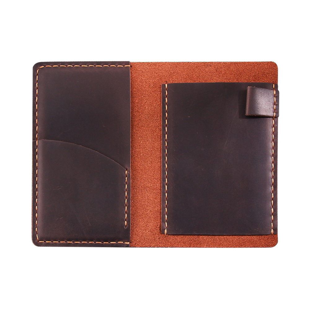 持ち歩き メモ帳 革ノート カバー