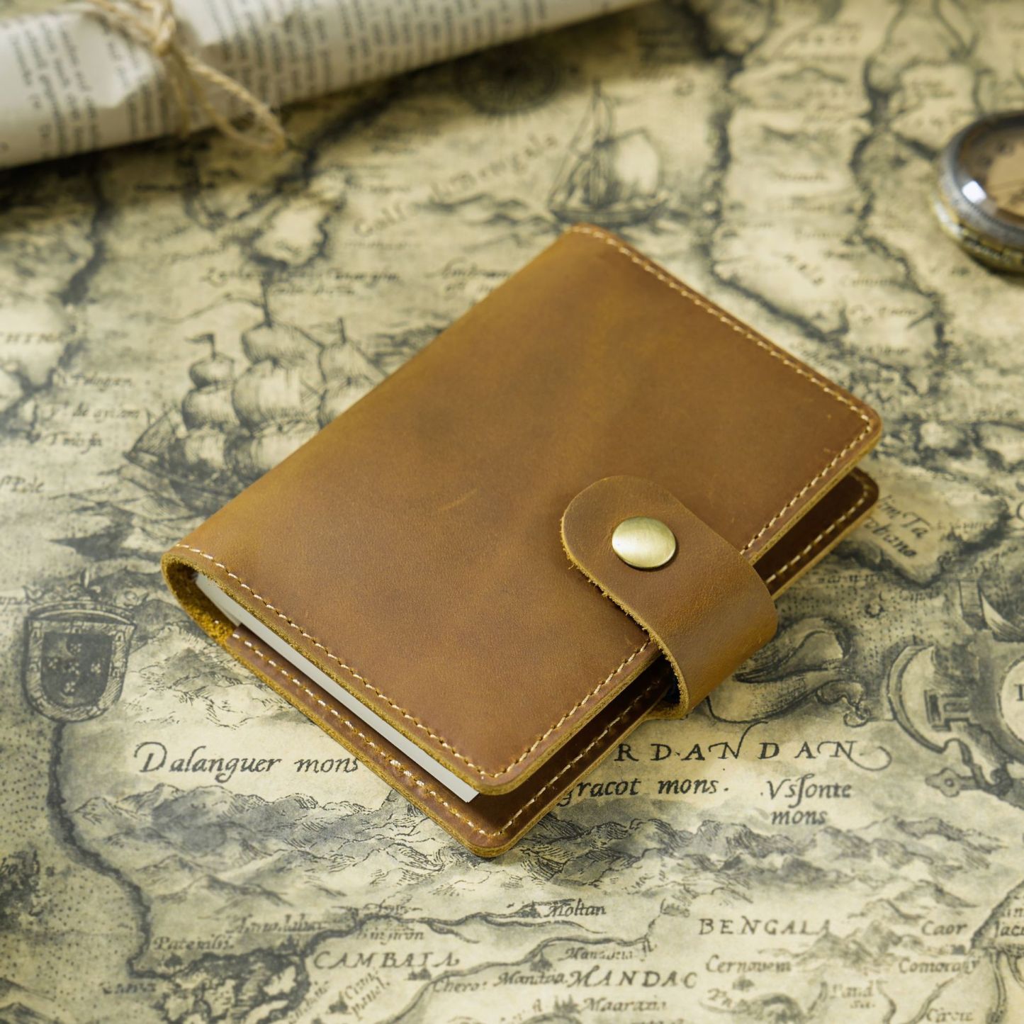 B7 ミニノート 革 カバー