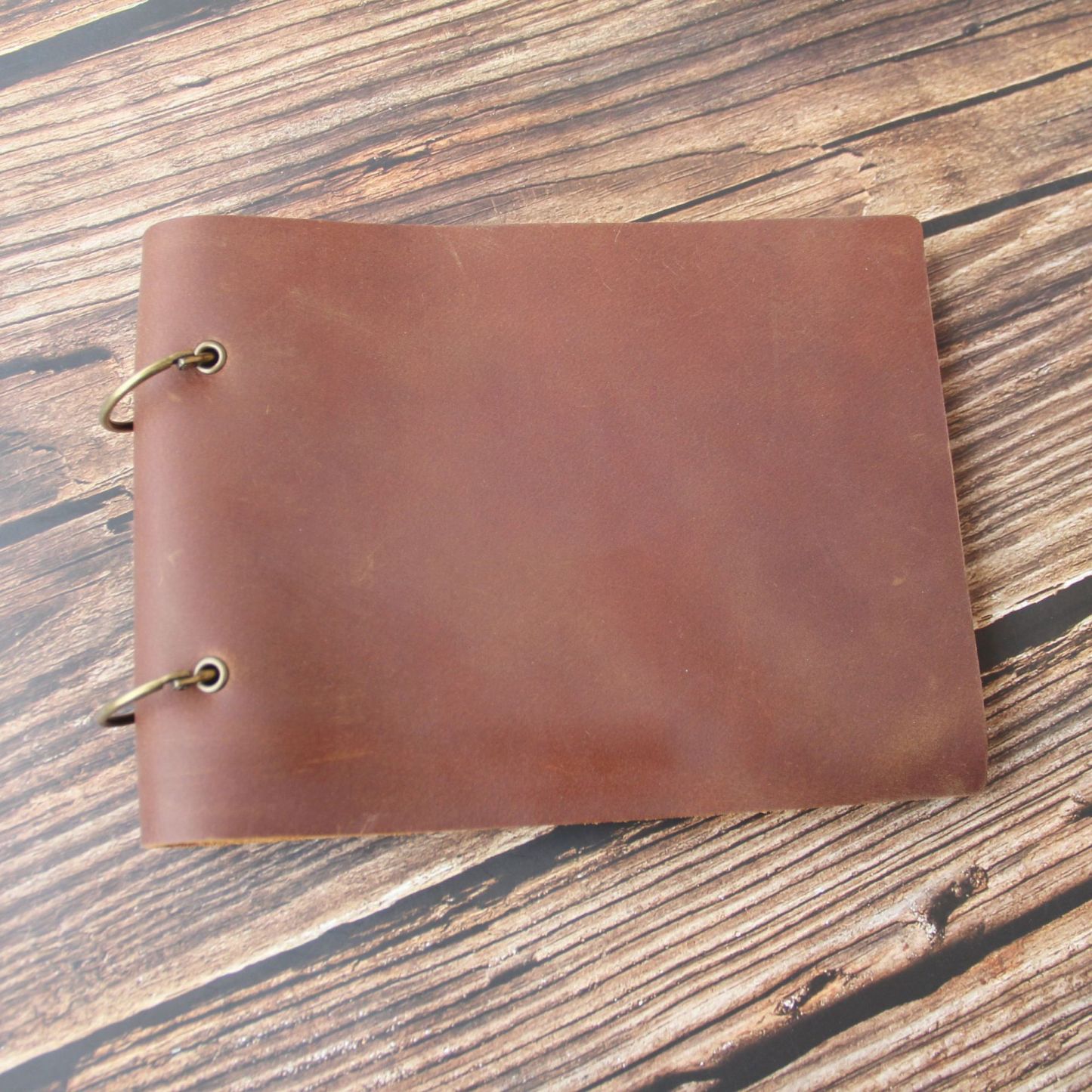 A5 2穴 バインダー 革カバー ノート