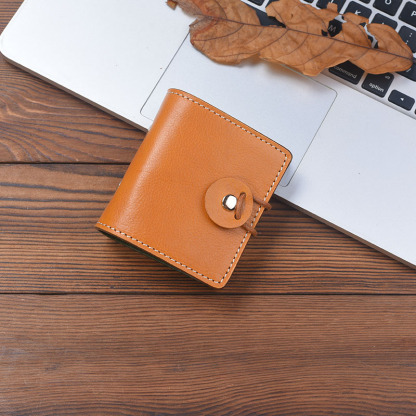 A9 3穴 バインダー メモ帳 植物鞣し革 カバー ノート ボタン閉め