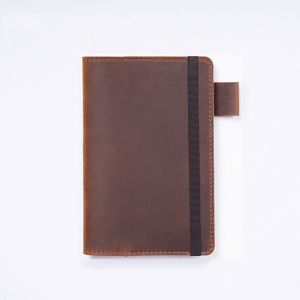 文庫本 革 ノート カバー ペンホルダー カードホルダー付き