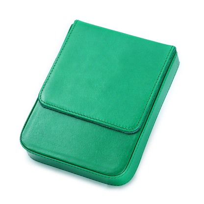 革 ペンケース 6本入れ 硬い筆箱 万年筆ケース