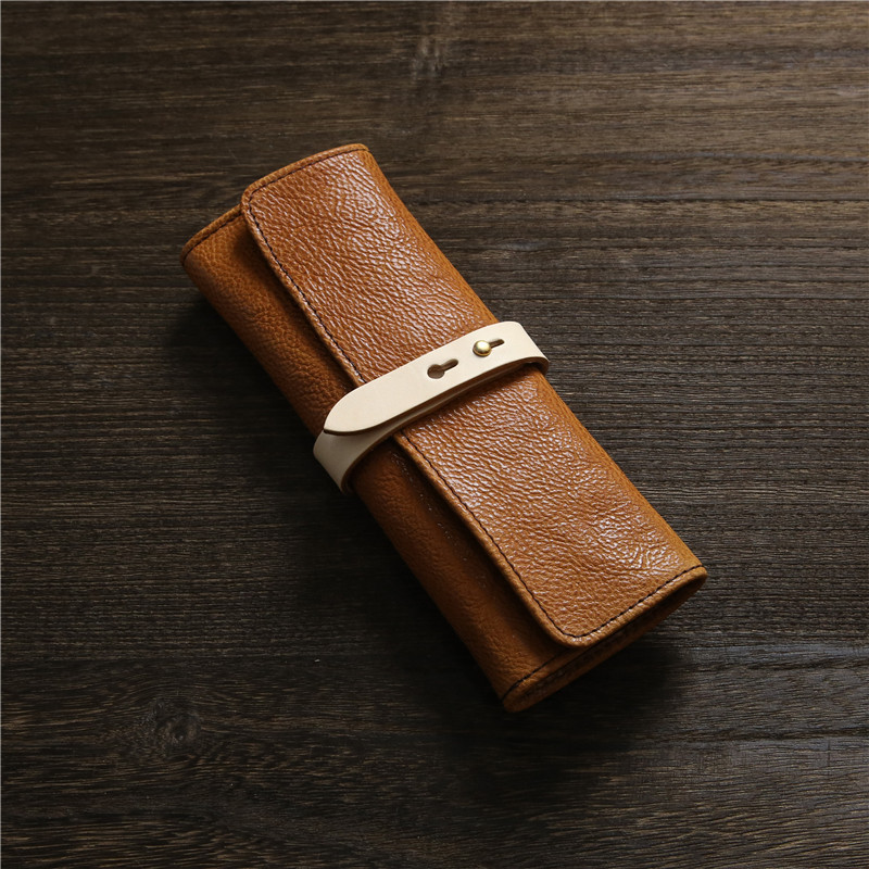 ルポペンケース 大容量 植物鞣し革 筆箱 小物収納