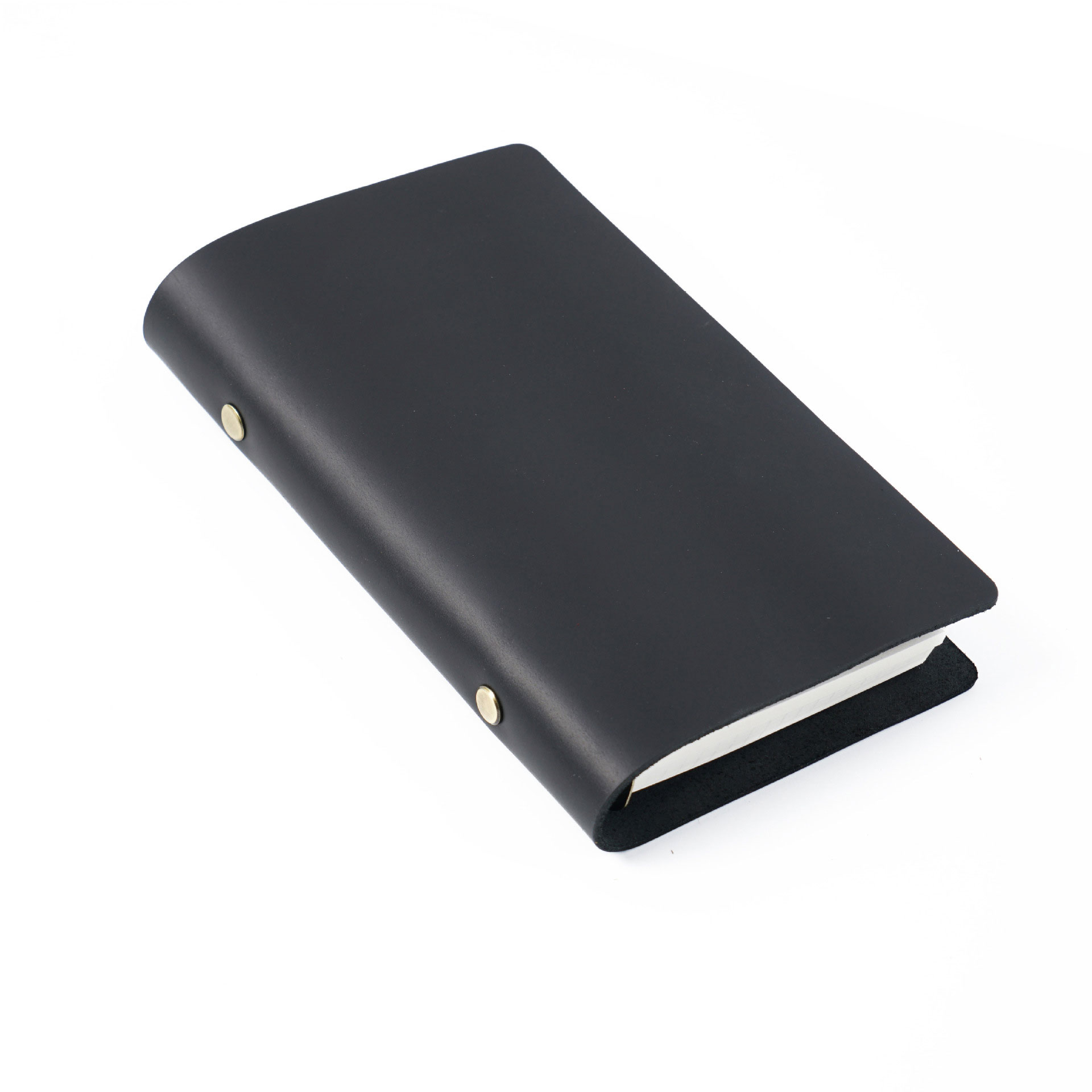 A6 6穴 バインダー シンプル 革カバー ノート