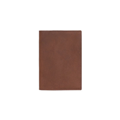 A6 革 ノート カバー ペンホルダー カードホルダー付き