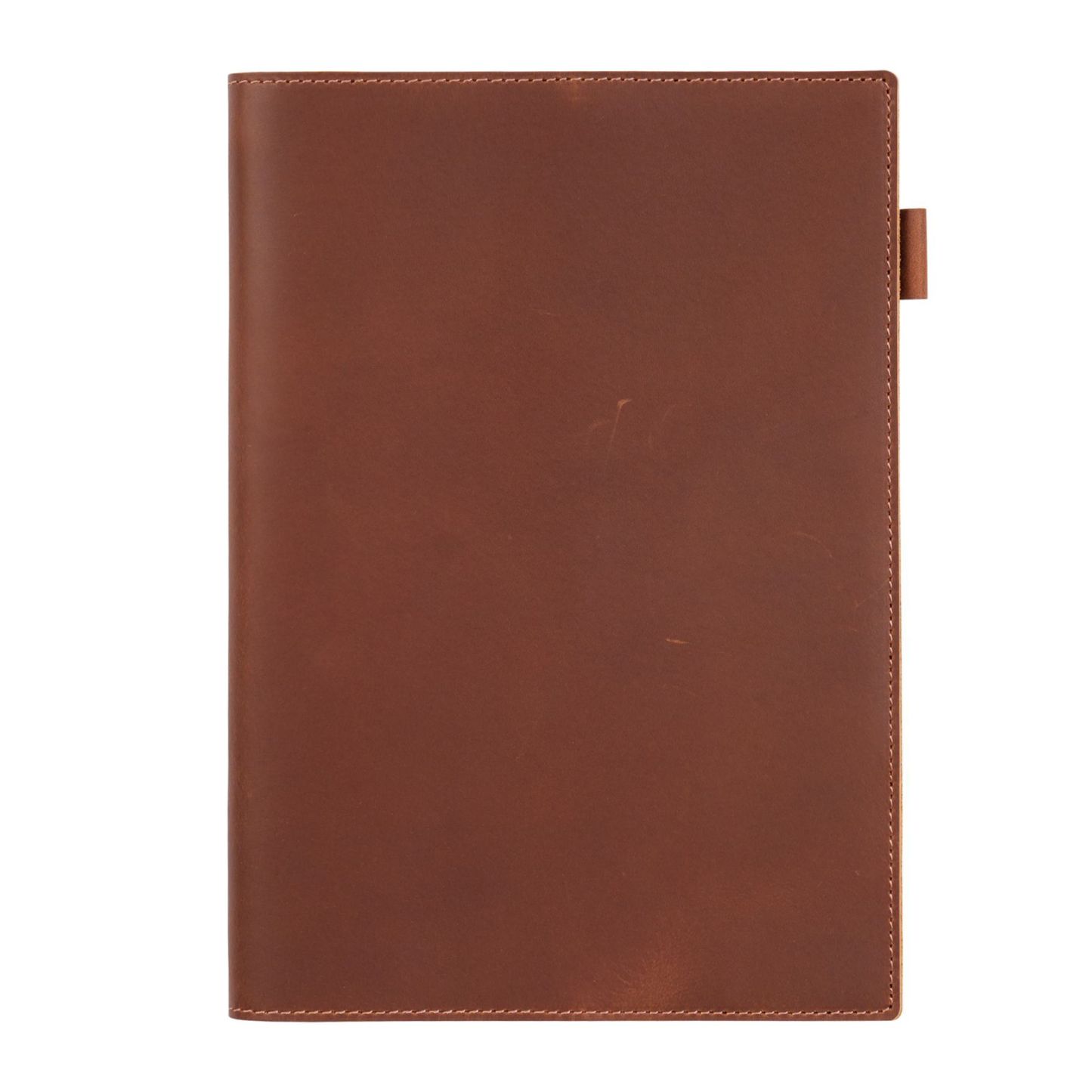 B5 水牛革 シンプル ノート カバー ペンホルダー カードホルダー付き