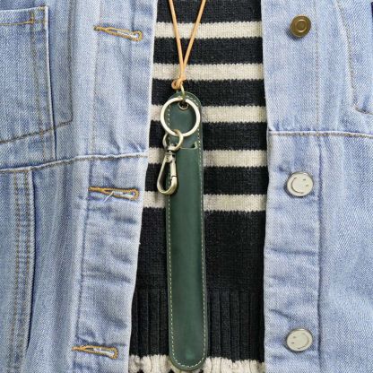 革 ペンホルダー 首掛け 一本差し ペンケース