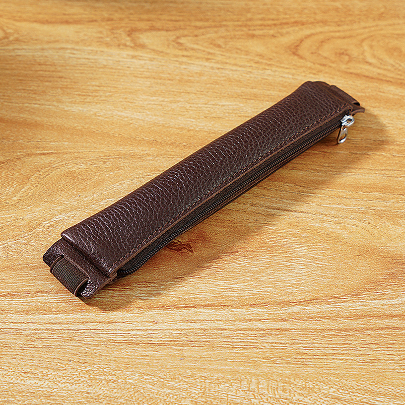 手帳用 ペンホルダー バンド付き 植物鞣し革 スリム ペンケース