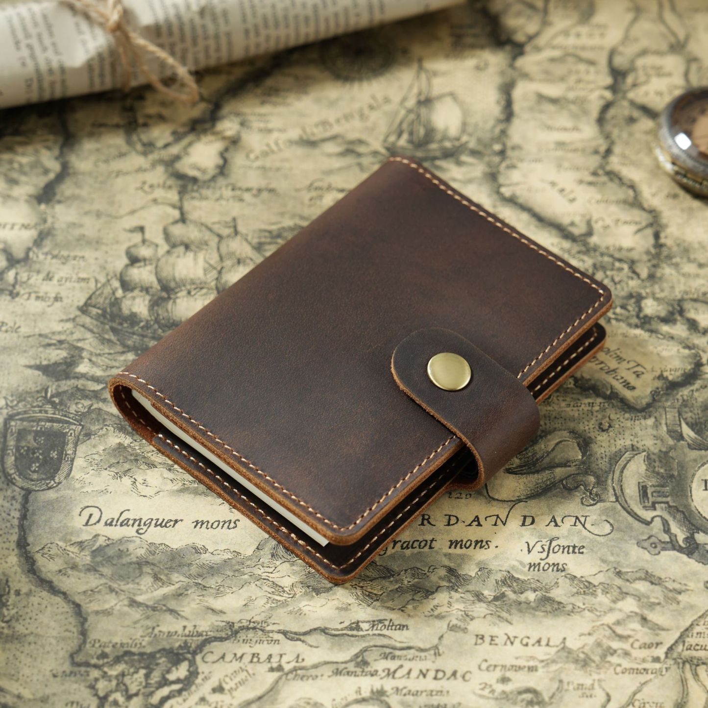 B7 ミニノート 革 カバー