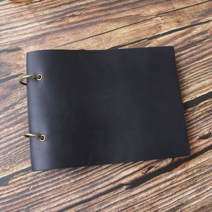 A5 2穴 バインダー 革カバー ノート