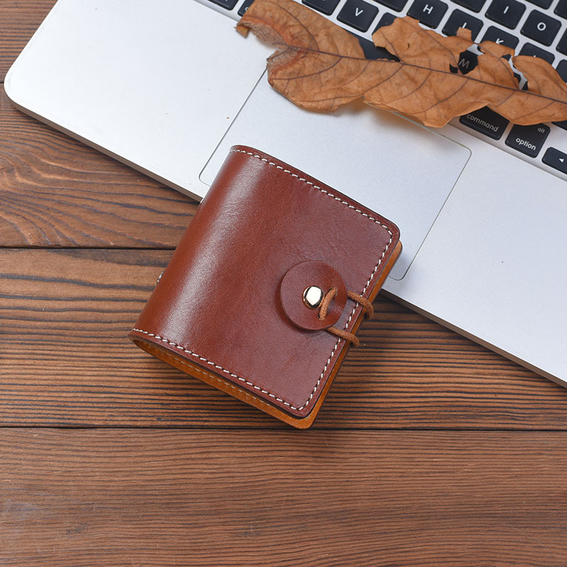 A9 3穴 バインダー メモ帳 植物鞣し革 カバー ノート ボタン閉め