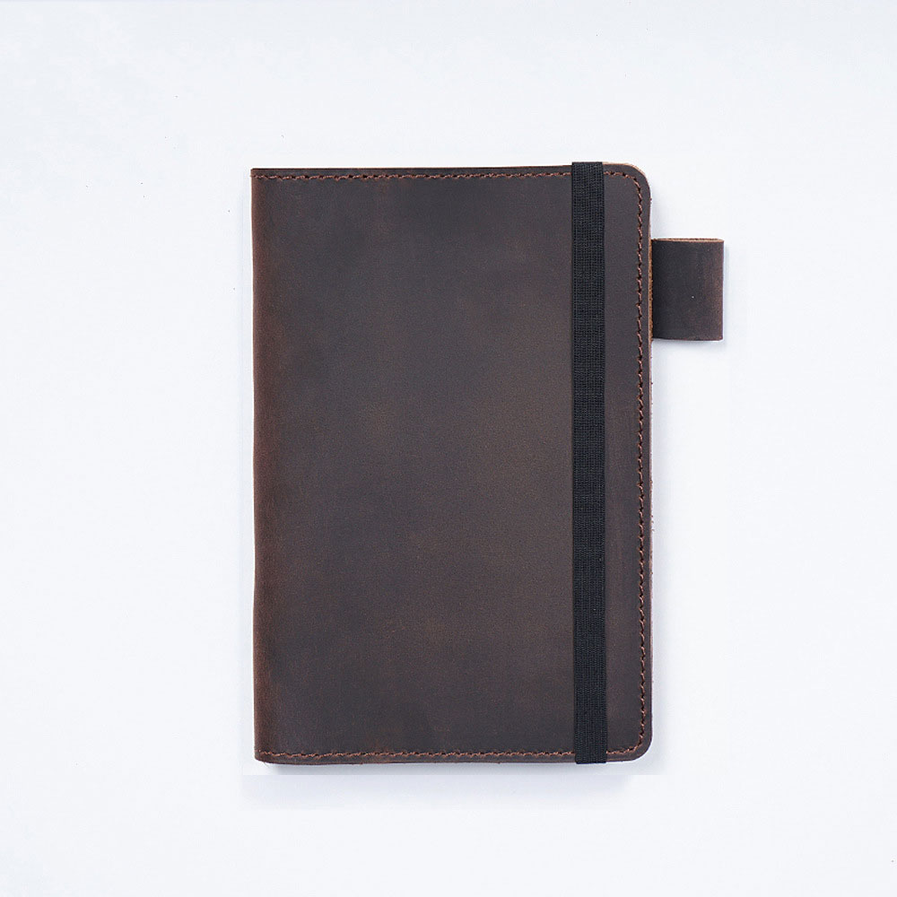 文庫本 革 ノート カバー ペンホルダー カードホルダー付き