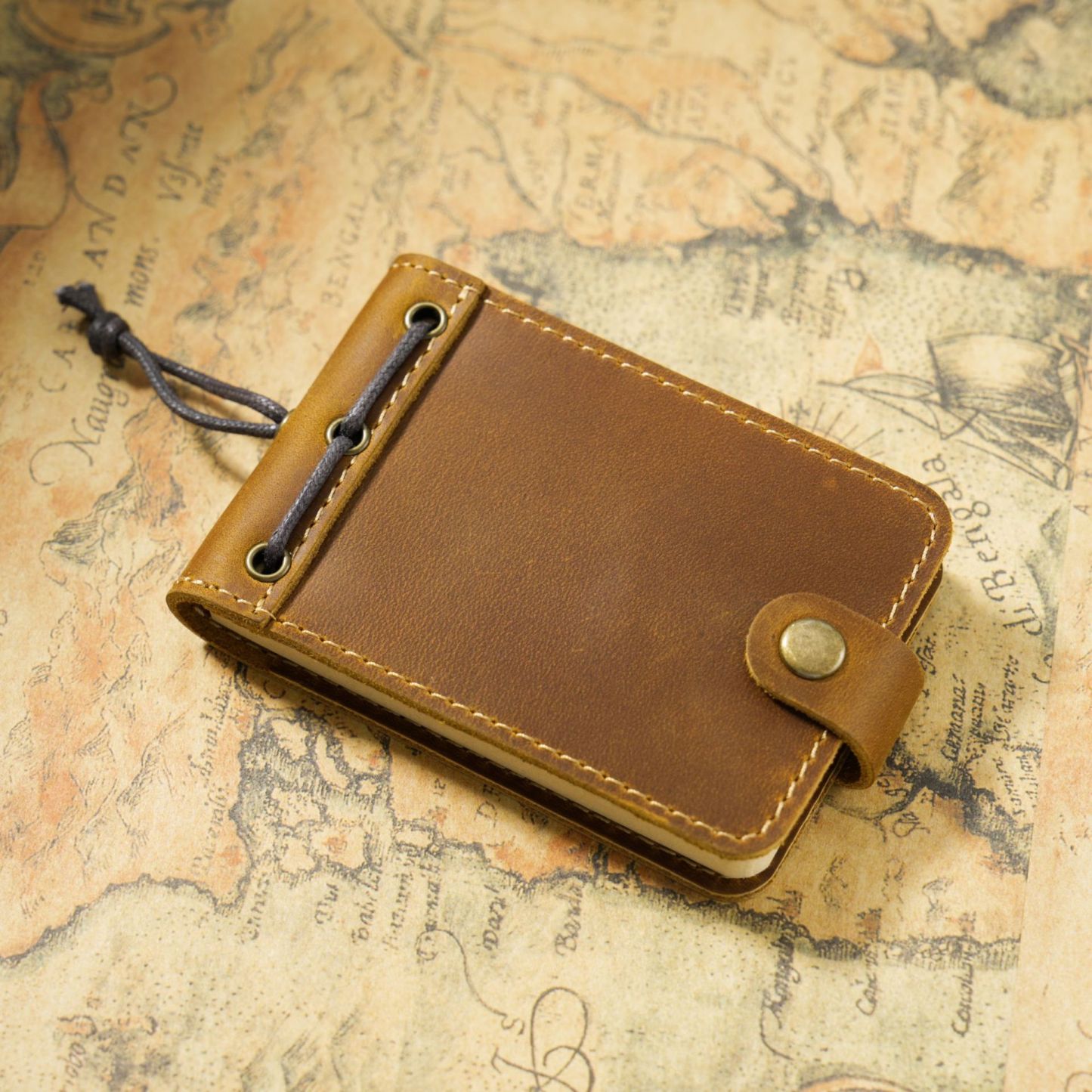 手作り の 可愛い ミニサイズ システム手帳 革カバー ノート