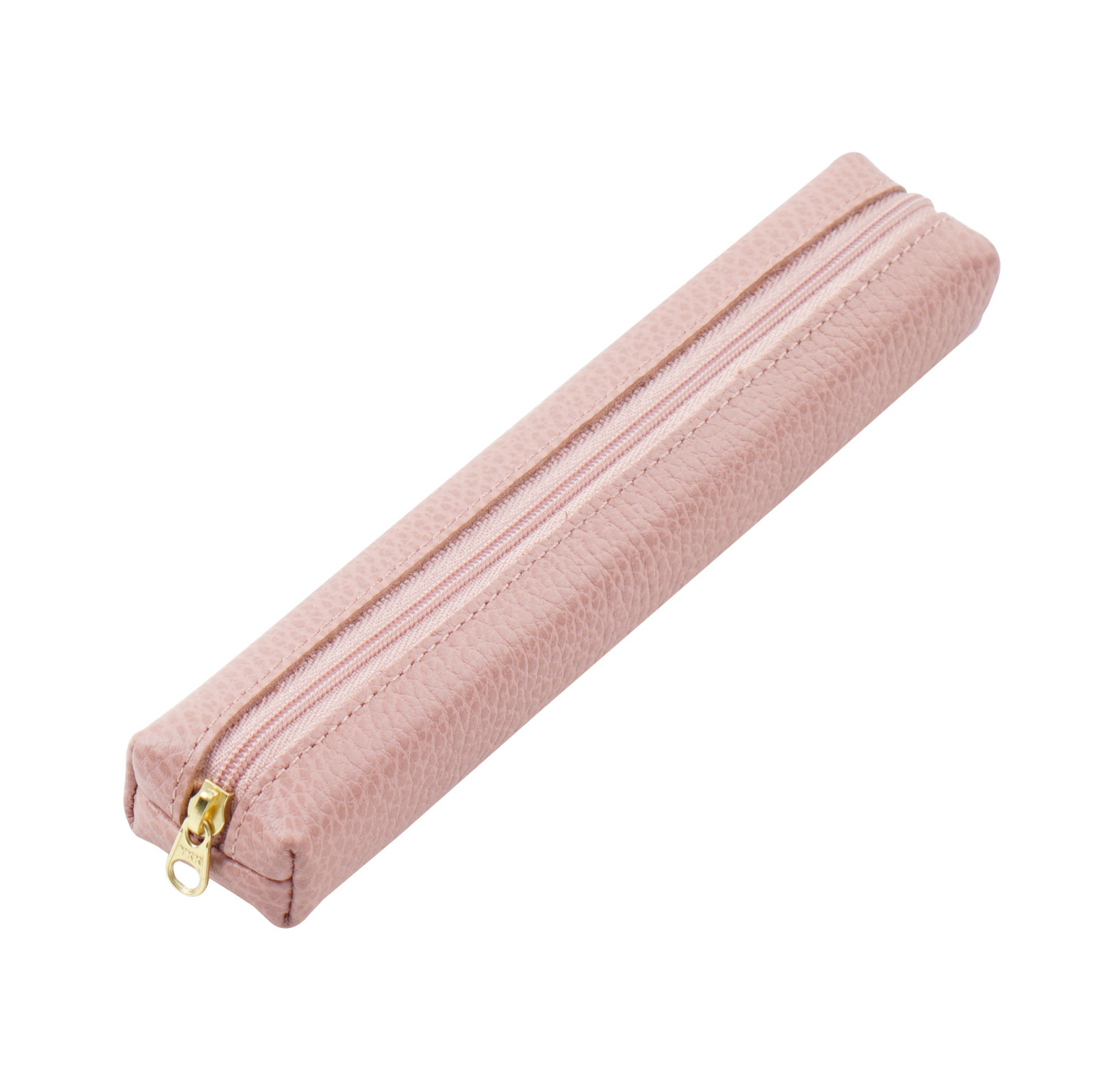 可愛い 超ミニ スリム 革 ペンケース ファスナー筆箱