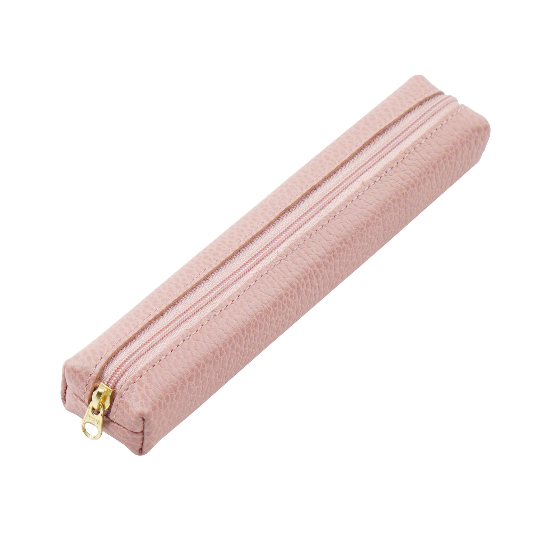 可愛い 超ミニ スリム 革 ペンケース ファスナー筆箱