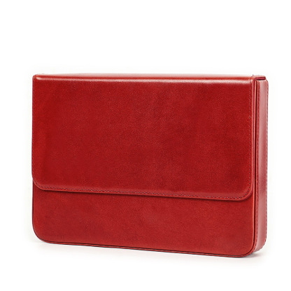 革 ペンケース 12本入れ 硬い筆箱 万年筆ケース