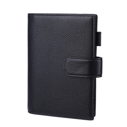 財布式 B6 革 ノート カバー
