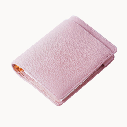 A7 6穴 バインダー 大容量 財布式 革カバー ノート