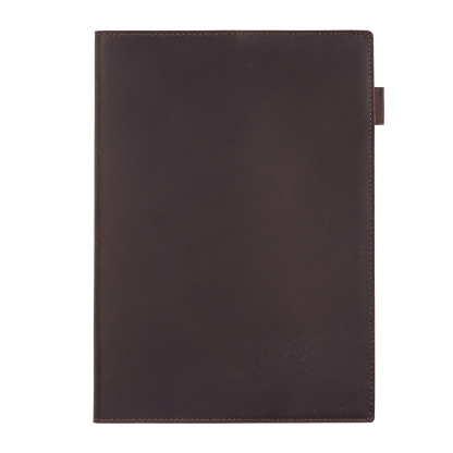 B5 水牛革 シンプル ノート カバー ペンホルダー カードホルダー付き