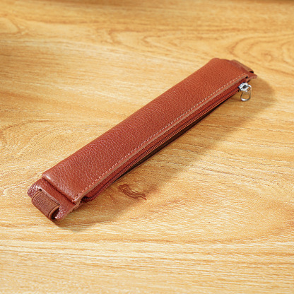 手帳用 ペンホルダー バンド付き 植物鞣し革 スリム ペンケース