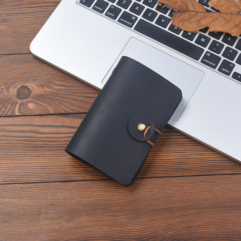 手作り の A8 5穴 バインダー 革カバー ノート