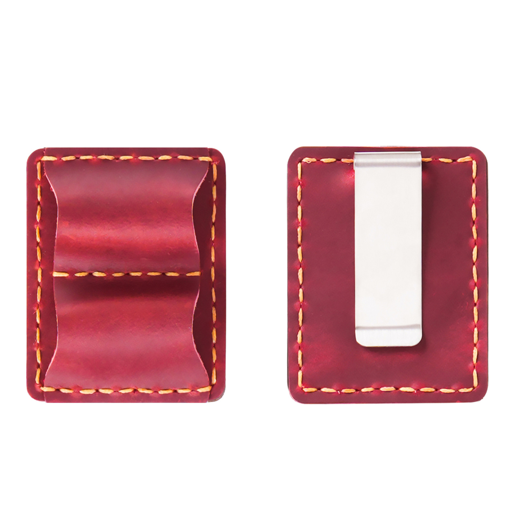 2本差し 革 手帳 ペンホルダー