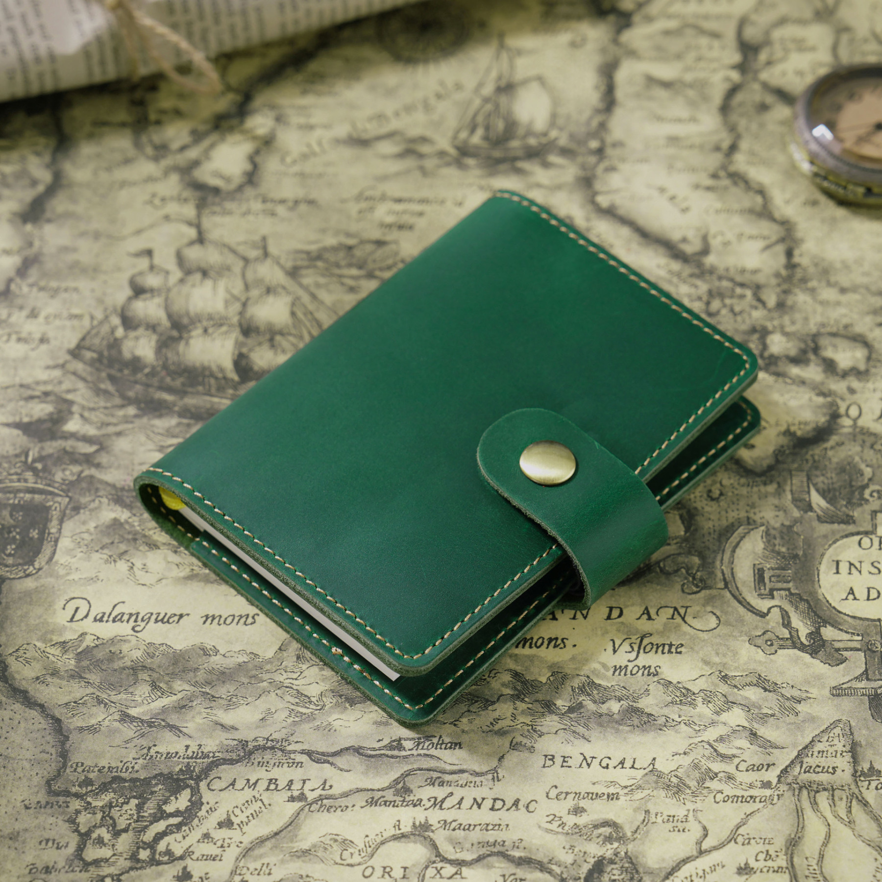 B7 ミニノート 革 カバー