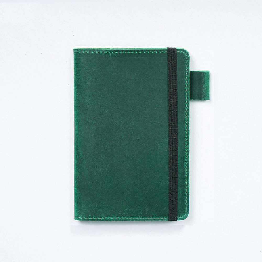文庫本 革 ノート カバー ペンホルダー カードホルダー付き