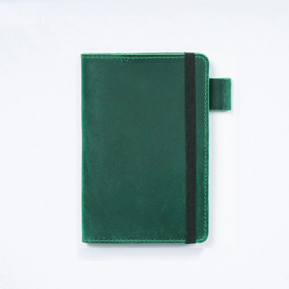 文庫本 革 ノート カバー ペンホルダー カードホルダー付き