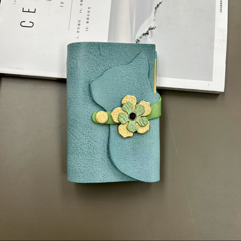 A7 6穴 バインダー 可愛い 猫 革カバー ノート