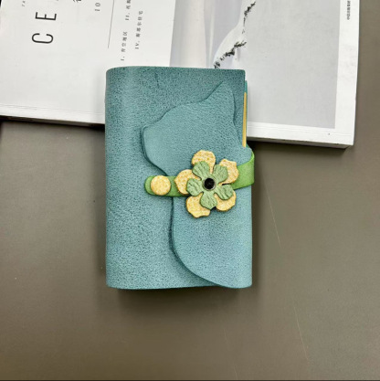 A7 6穴 バインダー 可愛い 猫 革カバー ノート