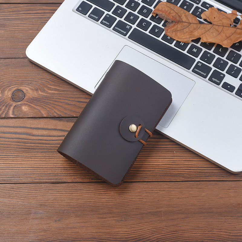 A8 5穴 バインダー 革カバー ノート 収納付き