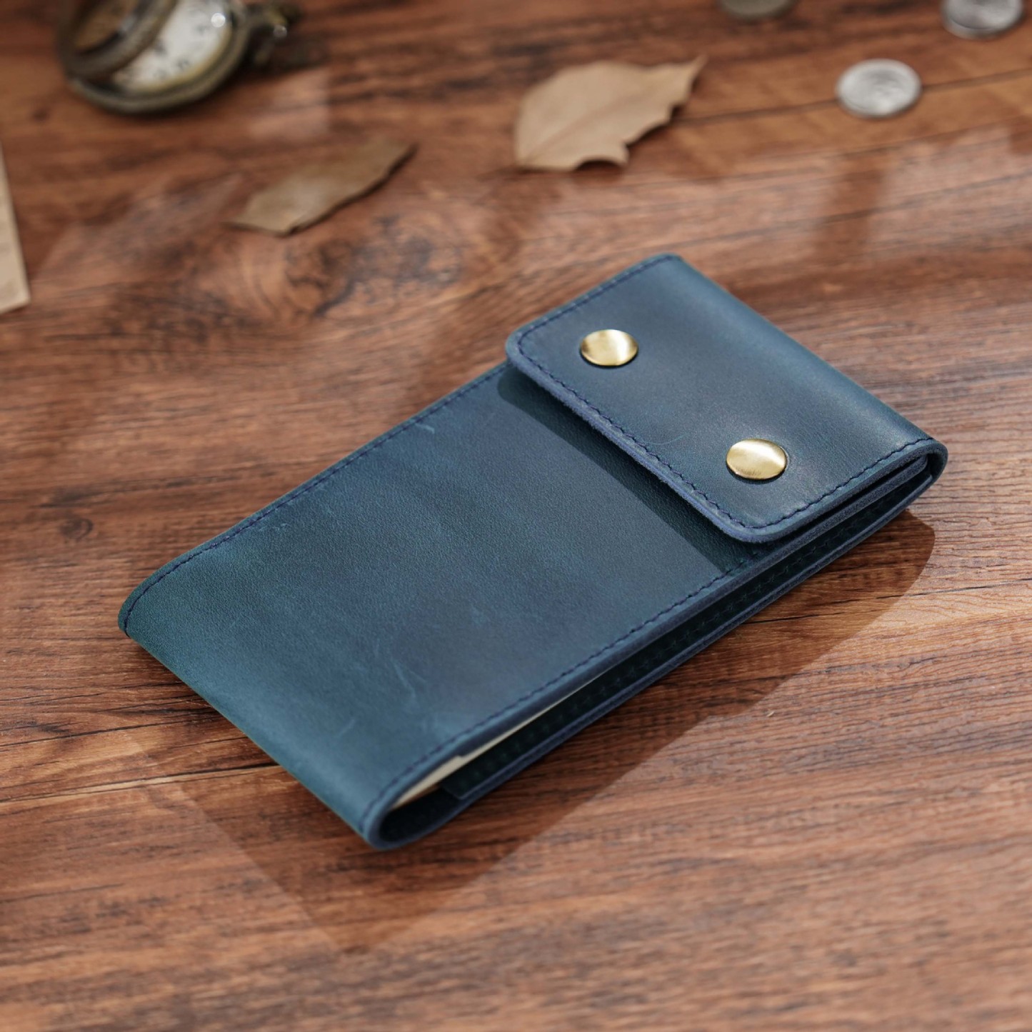 ミニ 革カバー ノート 持ち歩き メモ帳