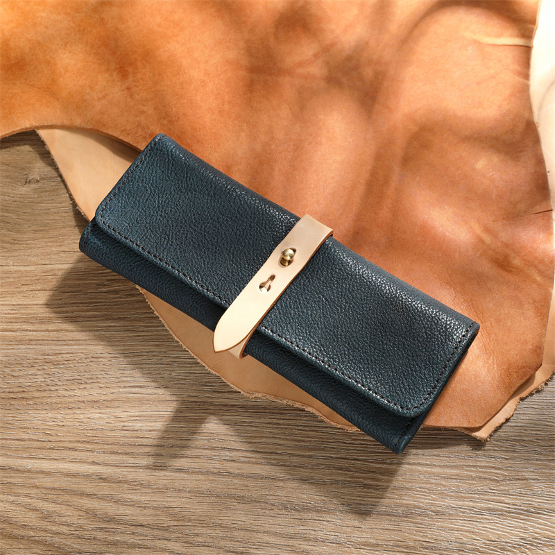 ルポペンケース 大容量 植物鞣し革 筆箱 小物収納