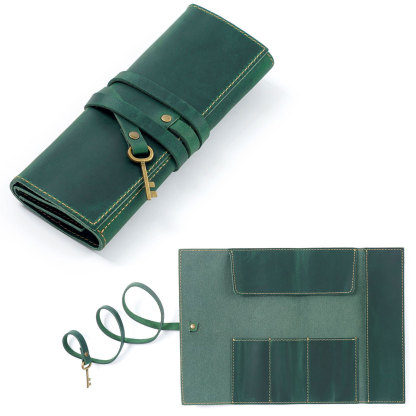 大容量 革 ルポペンケース レトロ キーチャーム