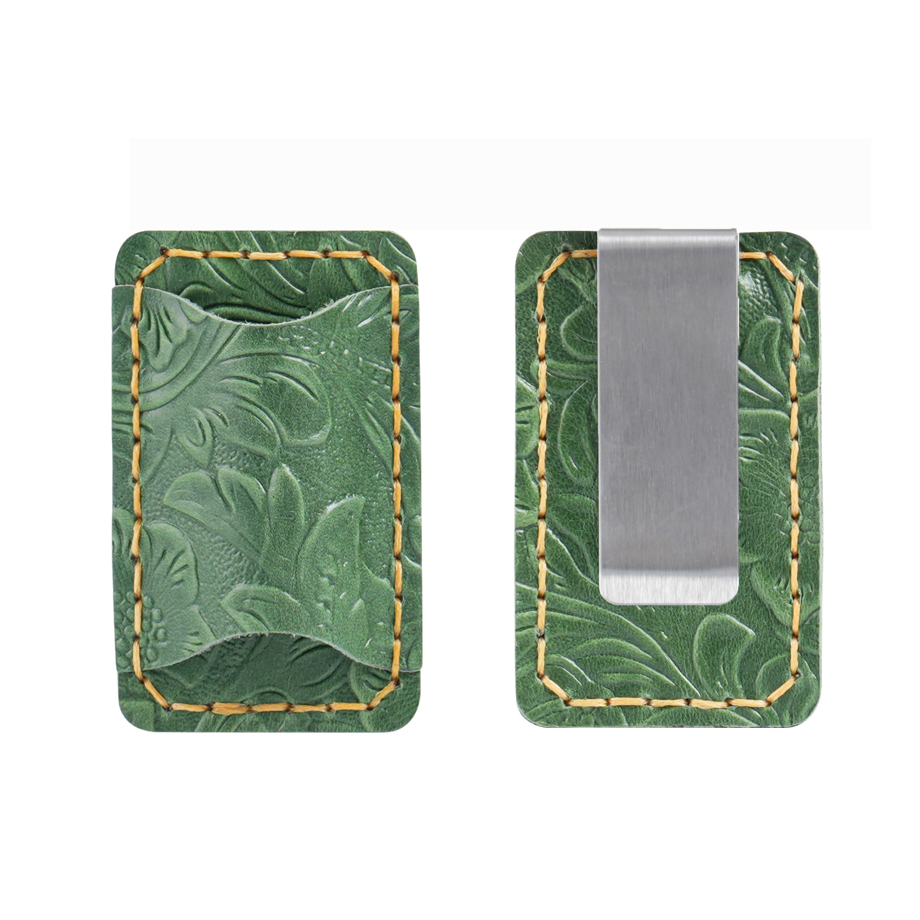 唐草模様 革 一本差し 手帳 ペンホルダー