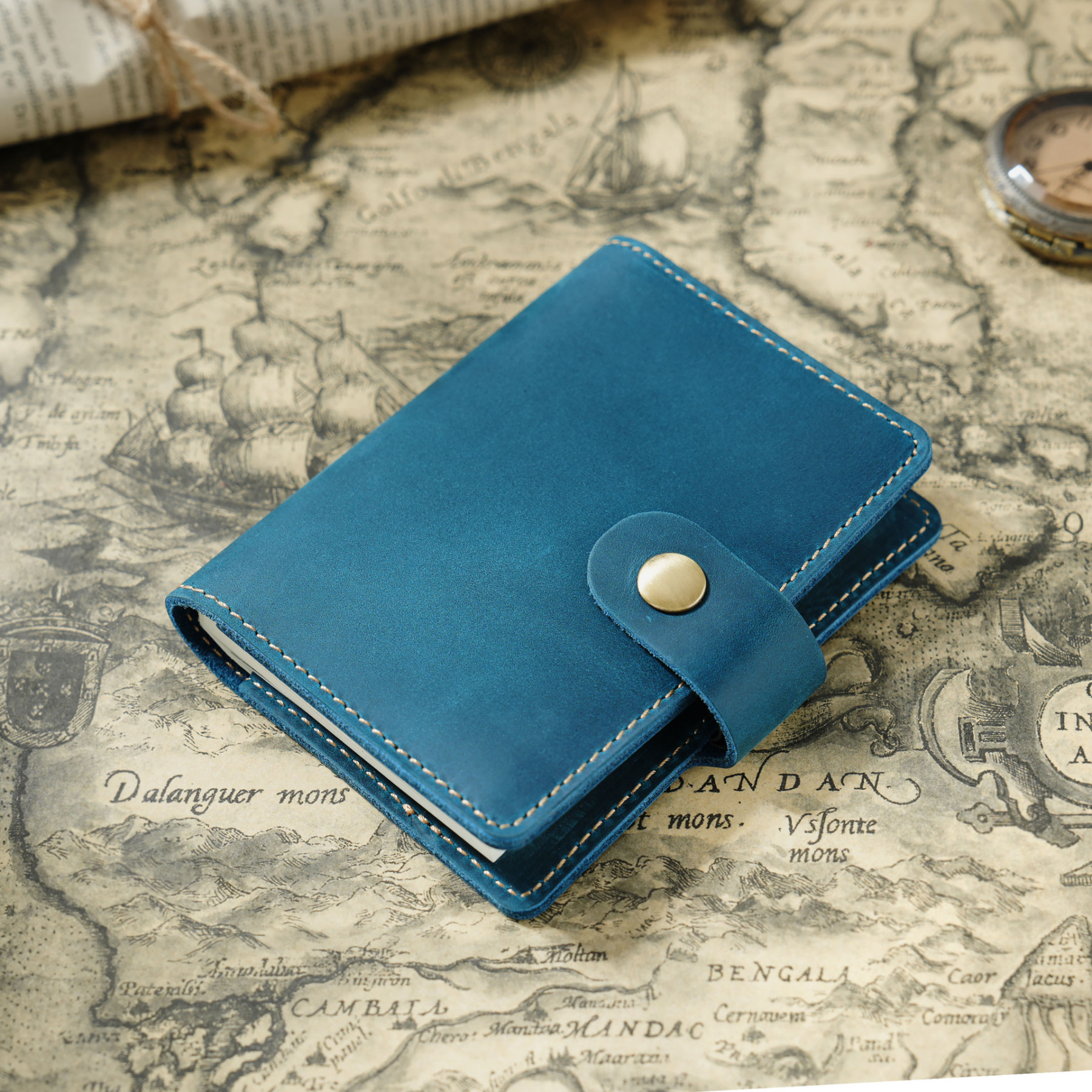 B7 ミニノート 革 カバー