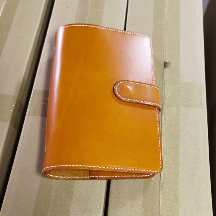 A5 6穴 バインダー 大容量収納 植物鞣し革 カバー ノート マグネット留め